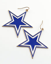 Load image into Gallery viewer, Texas Star Game Day Earrings
