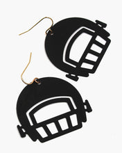 Load image into Gallery viewer, Game Day Football Helmet Earrings
