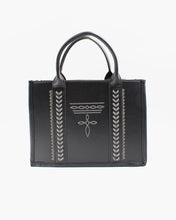 Load image into Gallery viewer, Black Western Tote Bag
