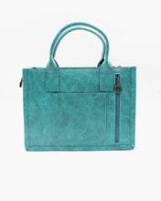 Load image into Gallery viewer, Turquoise Western Tote Bag
