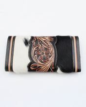 Load image into Gallery viewer, Floral Cow Hide Leather Wallet
