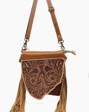 Load image into Gallery viewer, Floral Western Fringe Handbag
