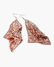 Load image into Gallery viewer, Meshed Metal Dangle Earrings
