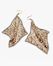 Load image into Gallery viewer, Meshed Metal Dangle Earrings
