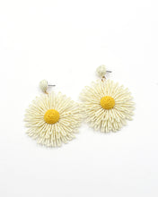 Load image into Gallery viewer, Sunflower Woven Earrings
