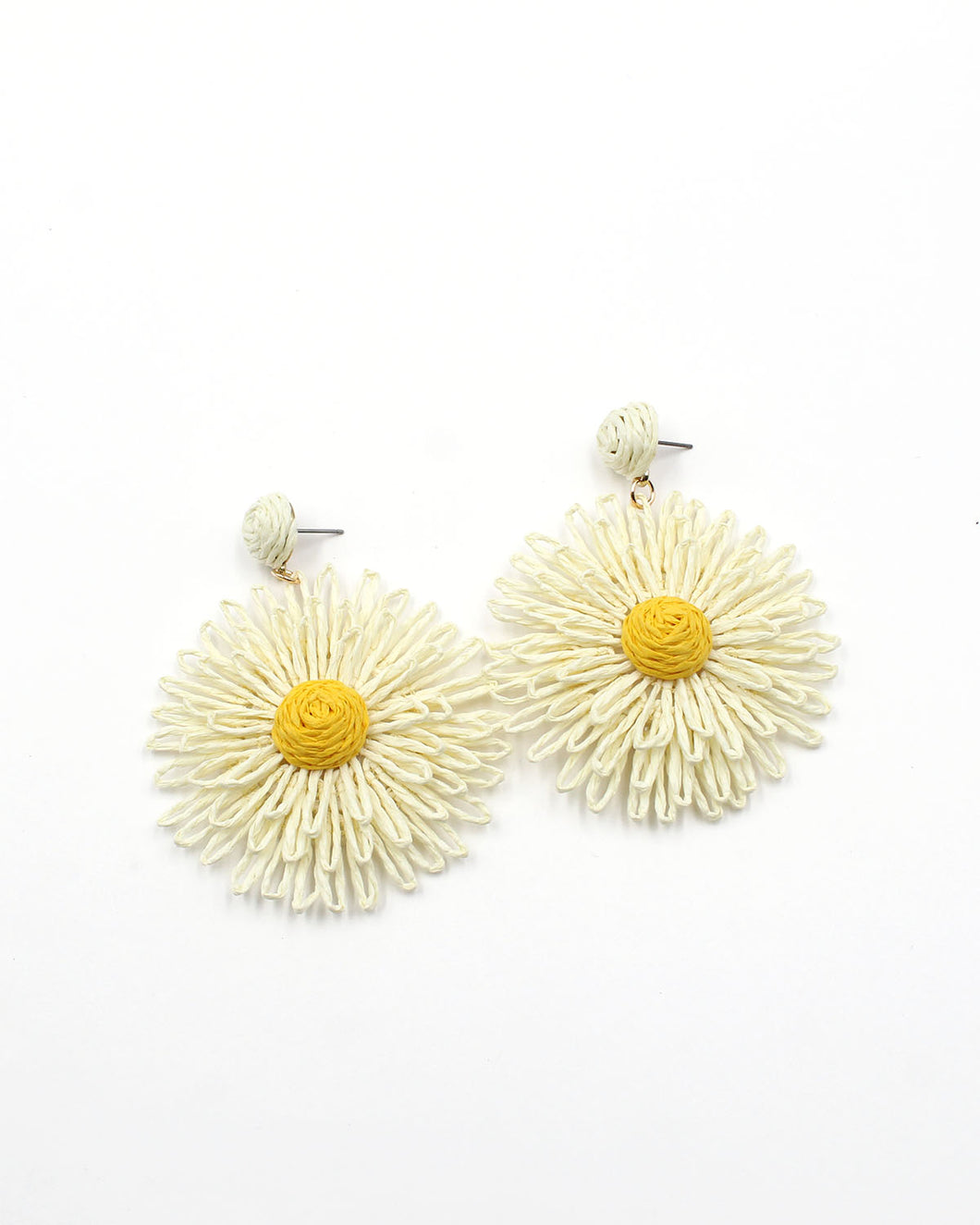 Sunflower Woven Earrings