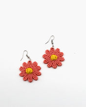 Load image into Gallery viewer, Beaded Sunflower Earrings
