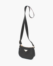 Load image into Gallery viewer, Petite Microfiber Crossbody Bag with Nylon Strap
