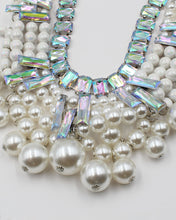 Load image into Gallery viewer, Crystal Rhinestone Pearl Necklace &amp; Earrings
