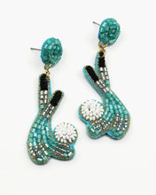 Load image into Gallery viewer, Beaded Hockey Game Day Earrings
