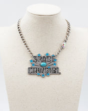 Load image into Gallery viewer, COW GIRL Metal Tag Pendant Necklace
