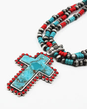 Load image into Gallery viewer, Cross Pendant Multiple Layered Necklace Set
