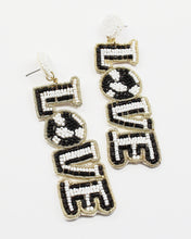 Load image into Gallery viewer, Soccer LOVE Game Day Earrings
