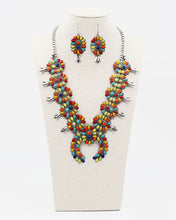 Load image into Gallery viewer, Southwestern Squash Blossom Statement Necklace Set
