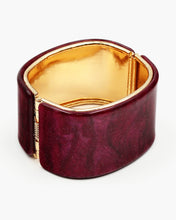 Load image into Gallery viewer, Sparkling Finished Resin Hinged Bangle
