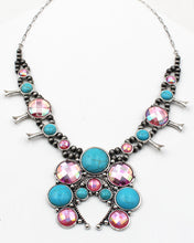 Load image into Gallery viewer, Southwestern Squash Blossom Statement Necklace
