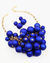 Load image into Gallery viewer, Special Satin Pearl Cluster Statement Necklace Set
