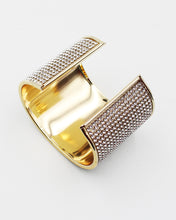 Load image into Gallery viewer, Clear Rhinestone Cuff Bracelet
