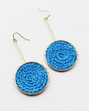 Load image into Gallery viewer, Knitted Circle Dangle Earrings
