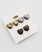Load image into Gallery viewer, Heart Assorted Glittering Earring Set
