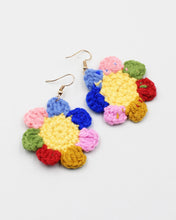 Load image into Gallery viewer, Hand Knitted Flower Earrings
