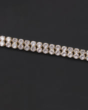 Load image into Gallery viewer, Double Decked Round Cut CZ Tennis Bracelet
