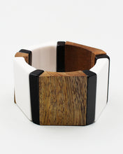 Load image into Gallery viewer, Wood &amp; Resin Block Stretch Bracelet
