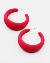 Load image into Gallery viewer, Light Weight Color Coated Hoop Earrings
