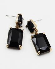 Load image into Gallery viewer, Square Cut Faceted Stone Earrings
