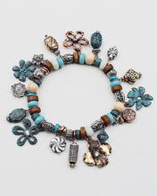 Load image into Gallery viewer, Flower Western Charm Stretch Bracelet
