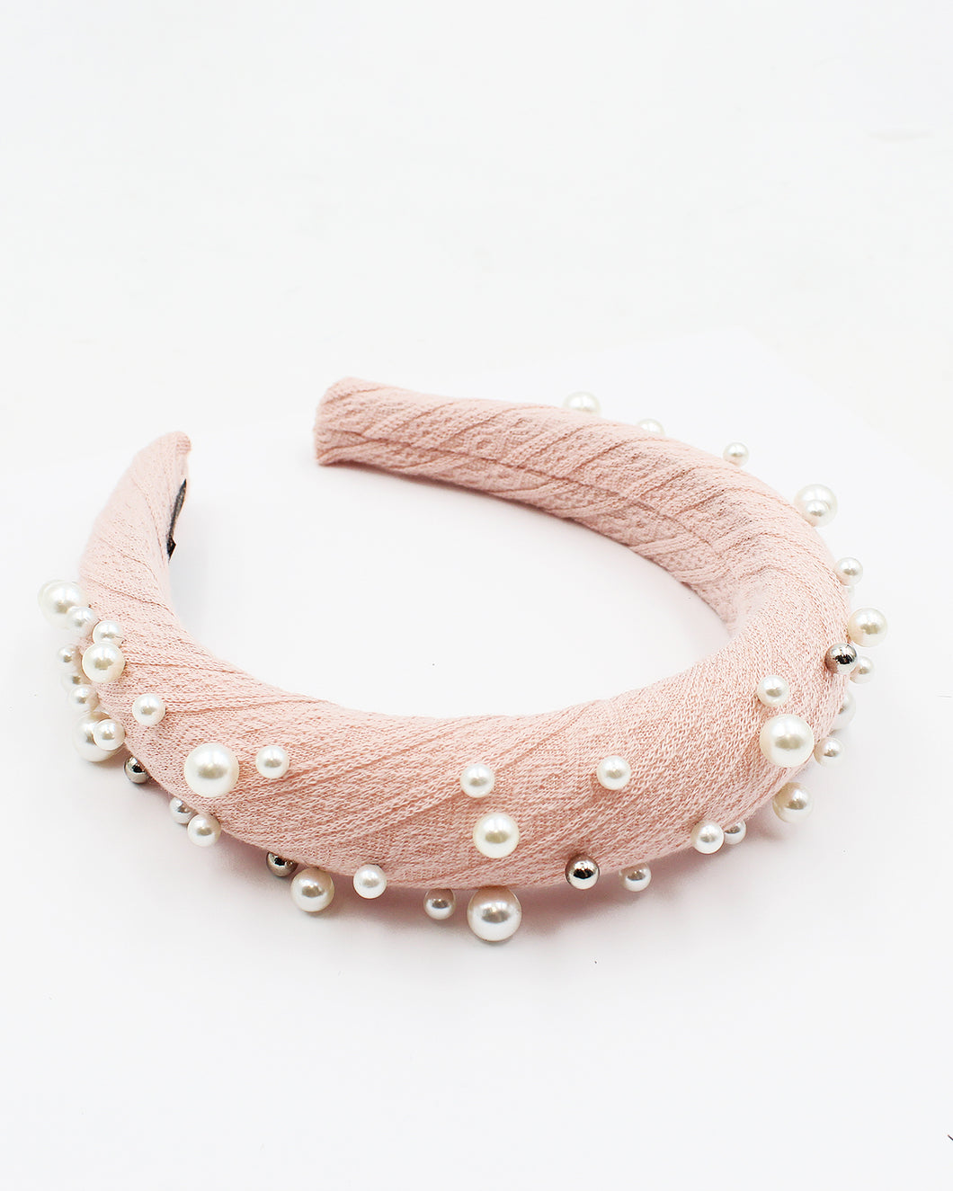 Pearl Beaded Fabric Headband