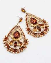 Load image into Gallery viewer, Jumbo Faceted Stone Night Earrings
