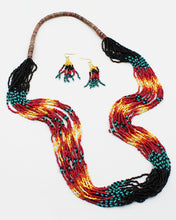 Load image into Gallery viewer, Colorful Ethnic Patterned Multiple Layered Beaded Necklace Set
