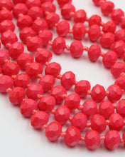 Load image into Gallery viewer, 60&quot; Knotted Faceted Crystal Beads
