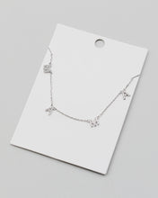 Load image into Gallery viewer, MAMA CZ Stone Letter Charm Delicate Chain Pendant Necklace
