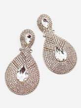 Load image into Gallery viewer, Jumbo Tear Drop Stone Evening Statement Earrings
