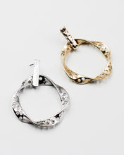 Load image into Gallery viewer, Perforated Metal Dangle Earrings
