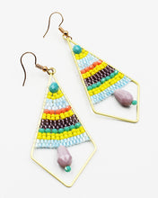 Load image into Gallery viewer, Seed Beaded Hand Crafted Earrings
