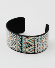 Load image into Gallery viewer, Aztec Print Open Cuff Bracelet
