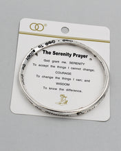 Load image into Gallery viewer, The Serenity Prayer Bangle Bracelet
