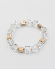 Load image into Gallery viewer, Square Cut Crystal Stretch Bracelet
