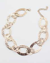 Load image into Gallery viewer, Textured Metal Link Necklace
