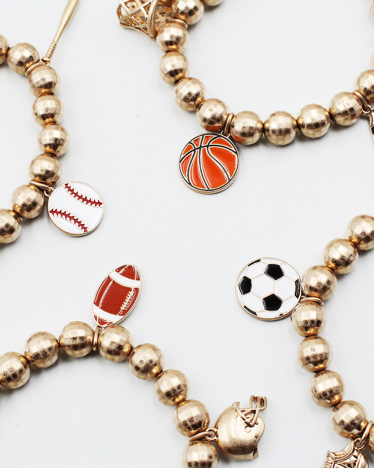 SOCCER Game Day Theme Stretch Bracelet