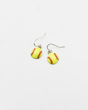Load image into Gallery viewer, Softball Dangle Earrings
