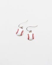 Load image into Gallery viewer, Baseball Dangle Earrings
