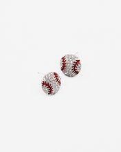 Load image into Gallery viewer, Baseball Crystal Stone Stud Earrings
