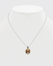 Load image into Gallery viewer, Softball Crystal Pendant Necklace
