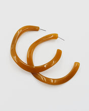 Load image into Gallery viewer, Warped Acrylic Open Hoop Earrings
