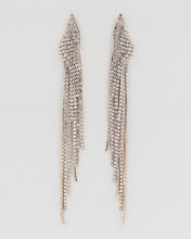Load image into Gallery viewer, Rhinestone Fringe Drop Earrings
