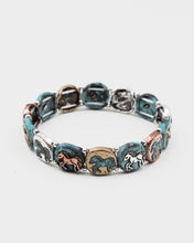 Load image into Gallery viewer, Horse Mixed Metal Stretch Bracelet
